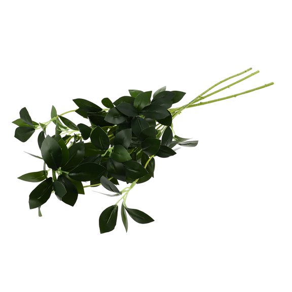 ETHZZLE 3Pcs Realistic Green Leaf Bundles Simulation Plant Decor for Home
