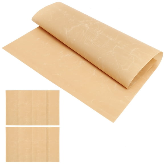 ETHZZLE 3Pcs Washable Brown Oven Baking Sheets Non Stick Mats for Cookies Meat Vegetables