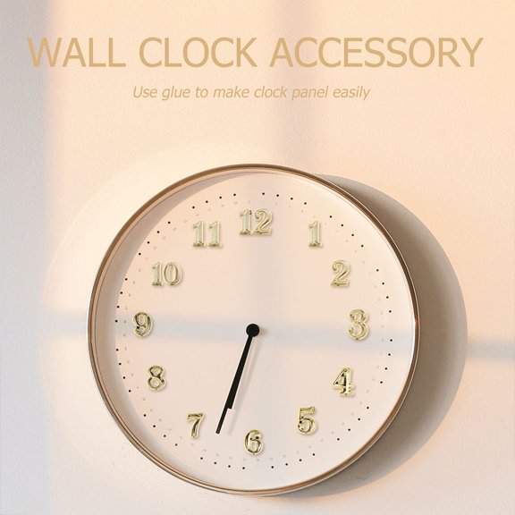 ETHZZLE 3Sets Assorted Color Clock Numerals Kit Durable Arabic Number Replacement for Wall Clock Repair and DIY