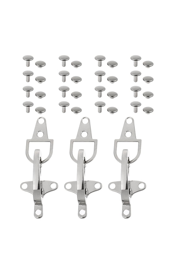 3Sets Lightweight Metal Clasp Buckles for Jacket Dress Cardigan and Pants Accessories