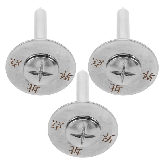 ETHZZLE 3Sets Stainless Steel Nail Set for Property Survey Marking with Accurate Center Point Tool