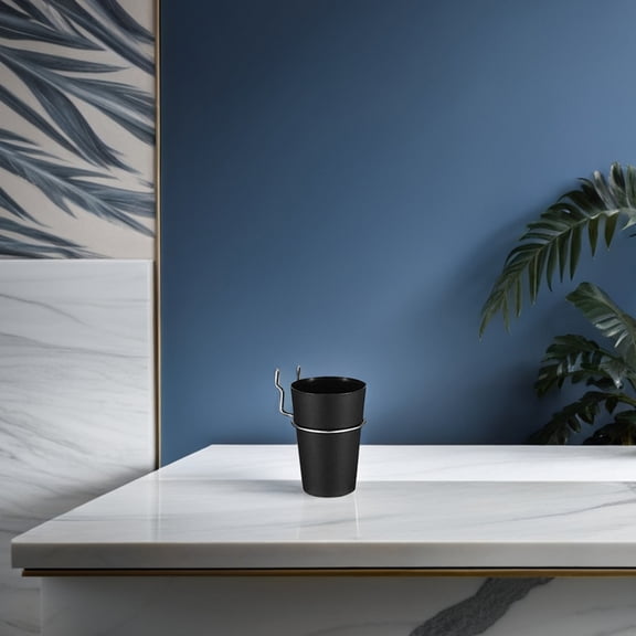 ETHZZLE Pegboard Holder Storage Cups and Hooks Black 3 Sets