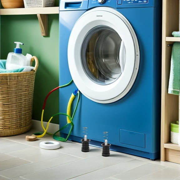 ETHZZLE 3Sets Rubber Drain Hose Seal Plug with Spring Rod for Washers Drainage Pipe