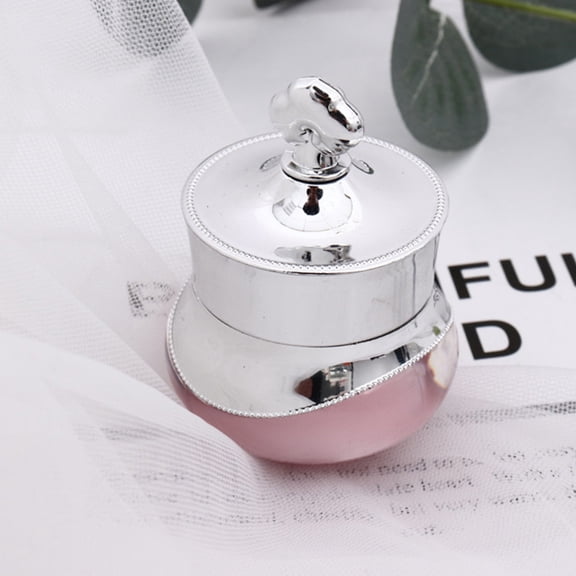 ETHZZLE 3Pcs Portable Assorted Color Make Up Jars with Textured Finish and Leakproof Seal