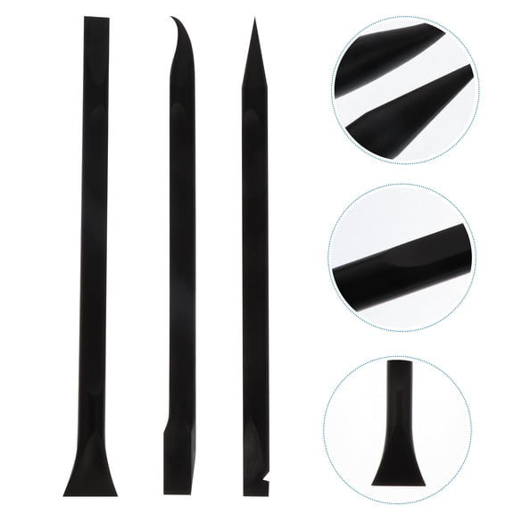 ETHZZLE 3Pcs Black Anti-Static Plastic Pry Bar Set for Phone Laptop Tablet Repair