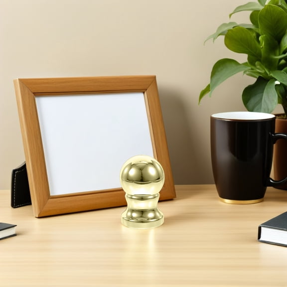 ETHZZLE Golden ABS Flagpole Finial Topper, Rotating Design for Wind Resistance, 3Pcs