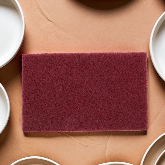 ETHZZLE 3pcs Sanding Pads Ceramic Molding Tools Dark Red Clay Modeling For Artists In Art Studio