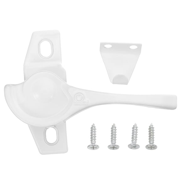 ETHZZLE 4Sets White Adjustable Sliding Window Locks Aluminum Alloy for Enhanced Safety and Security