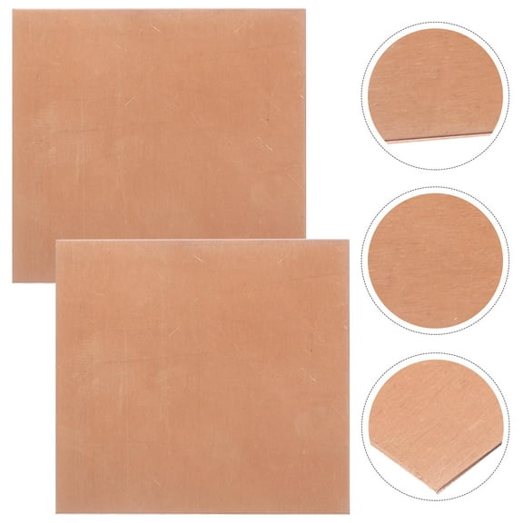 ETHZZLE Khaki Copper Sheet for Crafting Portable Copper Plate for Jewelry Making