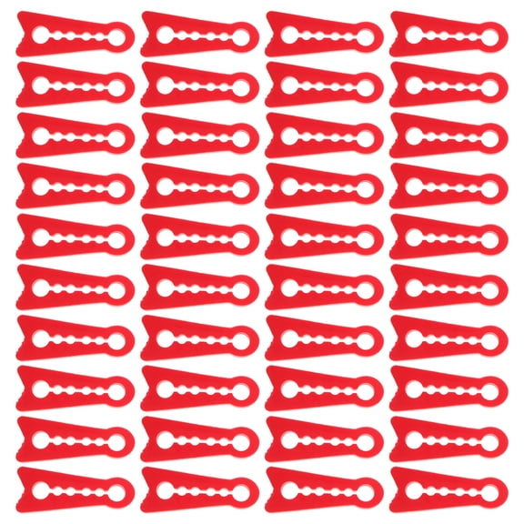 ETHZZLE 40Pcs Silicone Car Door Lock Shock Absorber Pads Red for Impact Absorption and Noise Control
