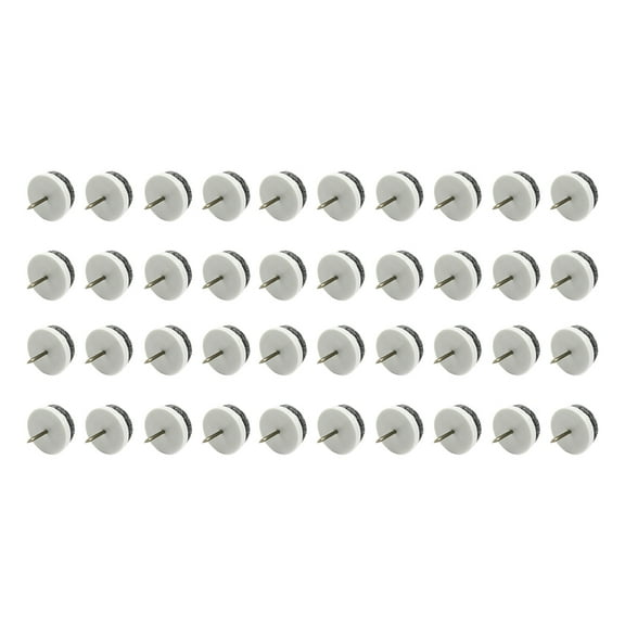 ETHZZLE 40Pcs White Nail on Slider Pads for Furniture Glide Home Use Protect Hardwood and Vinyl
