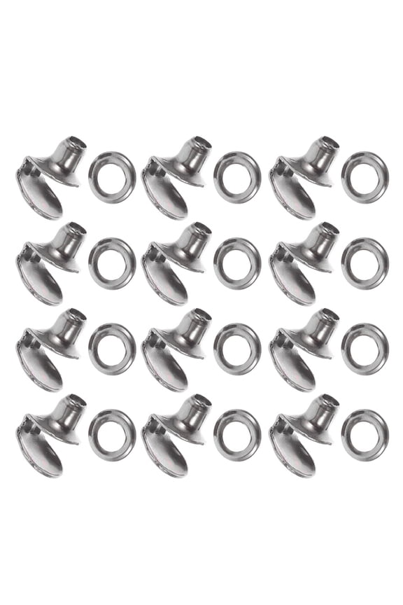 40Sets Dark Grey Boot Fasteners Kit for Shoe Repair and Outdoor Hiking Boot Accessories