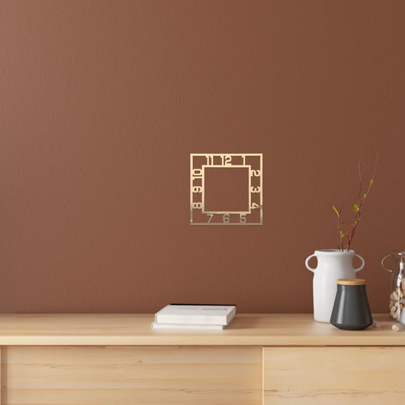 ETHZZLE 4Pcs Clock Stickers Acrylic Decorative Clock Decals for Kitchen and Office