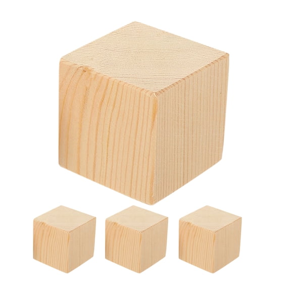 ETHZZLE 4Pcs Wood Bed Raising Blocks Furniture Risers Strong Easy Tool Free Setup
