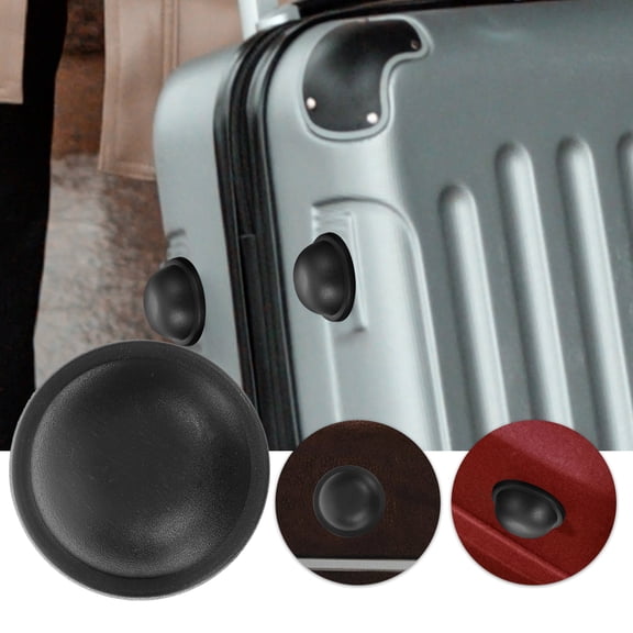 ETHZZLE 4Pcs Black Plastic Round Rivets for Bag Accessories and Suitcase Repair