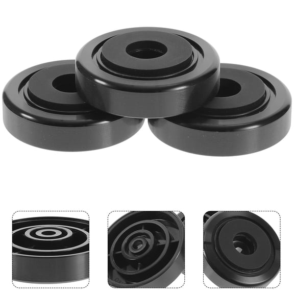 ETHZZLE 4Pcs Black Speaker Isolation Pads Supporting Subwoofer Amplifier Clear Sound