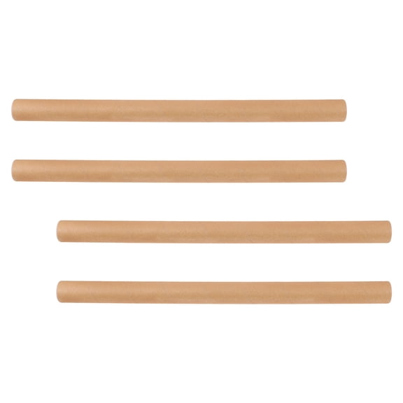 ETHZZLE 4-Pack Kraft Paper Mailing Tubes, Sturdy Round Poster Storage Tubes for Crafts and Documents