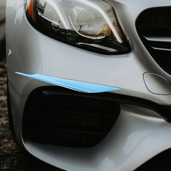 ETHZZLE 4Pcs Car Spoiler Canards Kit: Blue Abs Exterior Car Accessories for Vehicle Modification