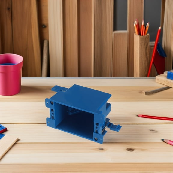 ETHZZLE 4Pcs Recessed Electrical Outlet Box PVC Flame Retardant for Wall Mounted Socket