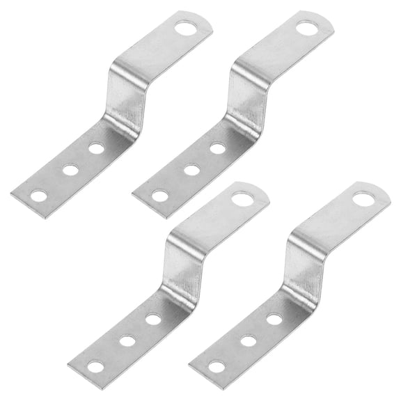 ETHZZLE 4Pcs Corner Shelf Bracket Metal Furniture Connector for Wood Shelves Cabinet Hardware Accessories
