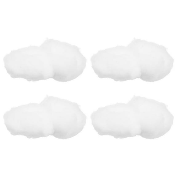 ETHZZLE 4Pcs White 3D Clouds Ceiling Hanging Decor for Party Xmas Tree and Home Ornament