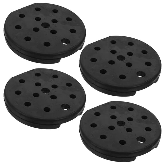 ETHZZLE 4Pcs Weighted Floor Lamp Base Black Plastic Counterweight for Enhanced Stability and Wobble Prevention