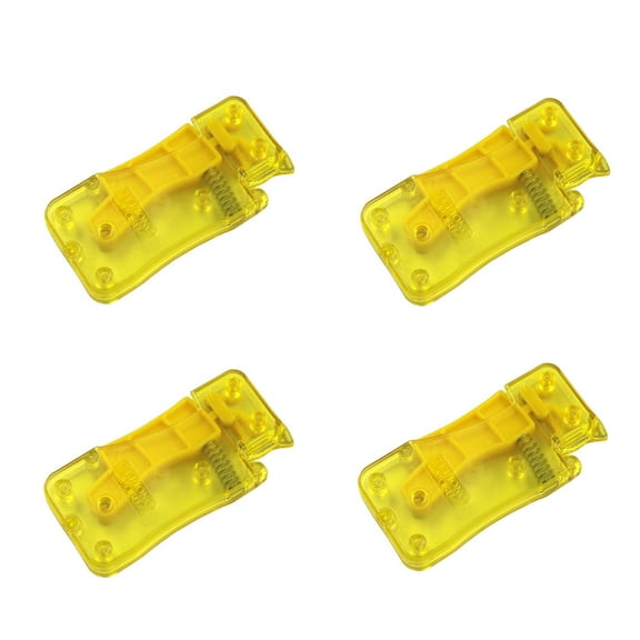 ETHZZLE 4-Pack Handheld Needle Threader Set for Sewing and Knitting Projects, Portable Lightweight Threading Tool in Yellow