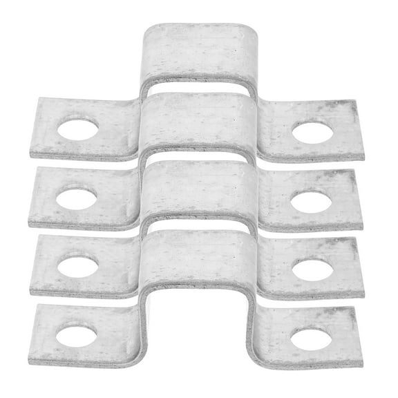 ETHZZLE 4Pcs Tube Clamps Plated Silver U Brackets for Mounting with Heavy Duty Stability