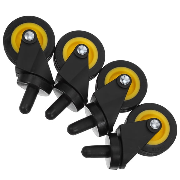 ETHZZLE 4Pcs Mop Bucket Replacement Wheels Universal Swivel Casters for Utility Cart and Trolley