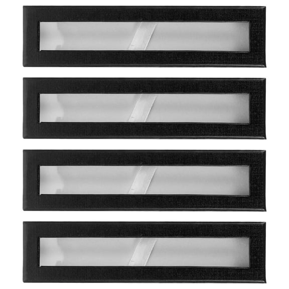 ETHZZLE 4-Pack Pen Storage Boxes with Transparent Window for Easy Viewing and Organized Desk Storage