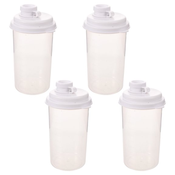 ETHZZLE 4Pcs Plastic Bead Storage Cylinders Clear Tube Containers with Lids for Organized Craft Storage