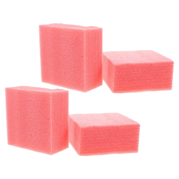 ETHZZLE 4Pcs Red Floral Foam Base Blocks for Reusable Flower Mud and Craft Projects