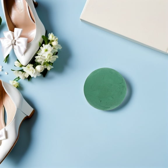 ETHZZLE 4Pcs Dual Use Green Floral Foam Balls for Fresh and Artificial Flower Arrangement Support