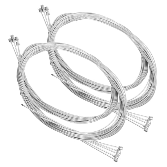 ETHZZLE 4Pcs Silver Bicycle Brake Cables Durable and Easy to Install for Mountain and Road Bikes