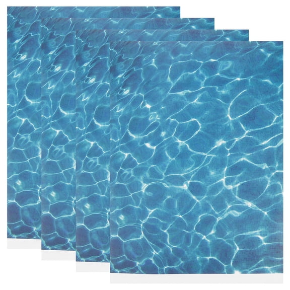 ETHZZLE 4Pcs Handmade Sky Blue Water Effect Sheet for DIY Garden and Diorama Scenes