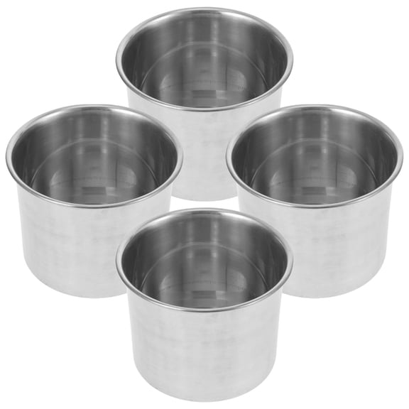 ETHZZLE 4Pcs Metal Condiment Containers for Home Kitchen Counter Organization