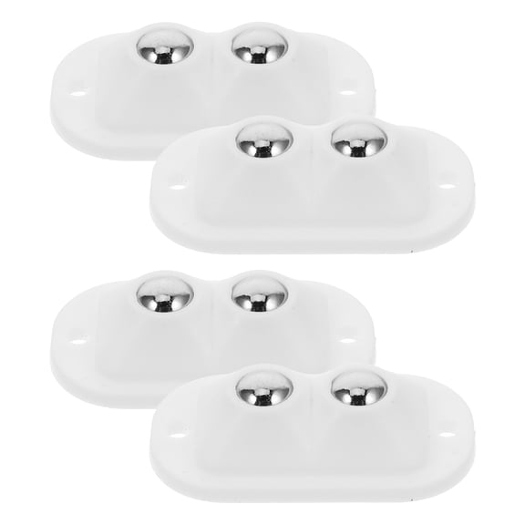 ETHZZLE 4Pcs Universal White Appliance Sliders with 360 Degree Rotating Casters for Furniture and Storage