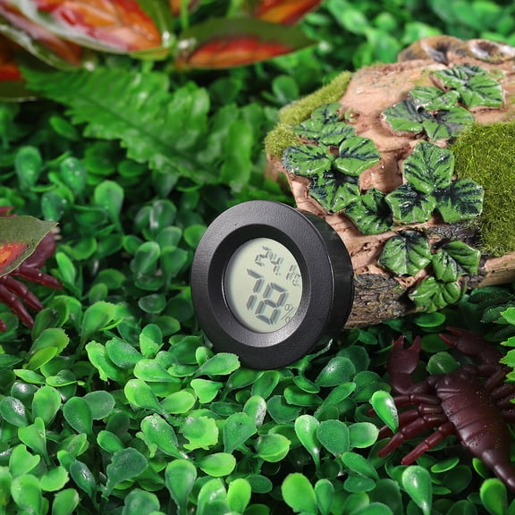 ETHZZLE 4Pcs Reptile Hygrometer Temperature Gauge Portable Humidity Meter for Home