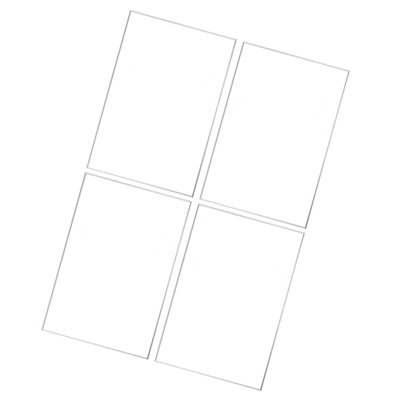 ETHZZLE Picture Frame Acrylic Boards Clear for DIY and Crafting Ethzzle 4Pcs