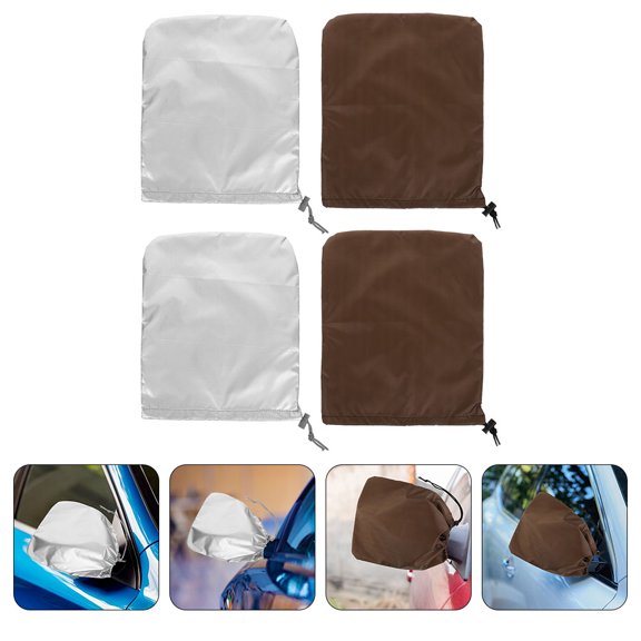 ETHZZLE 4Pcs Universal Car Side Mirror Rain and Durable Polyester Mirror Shields