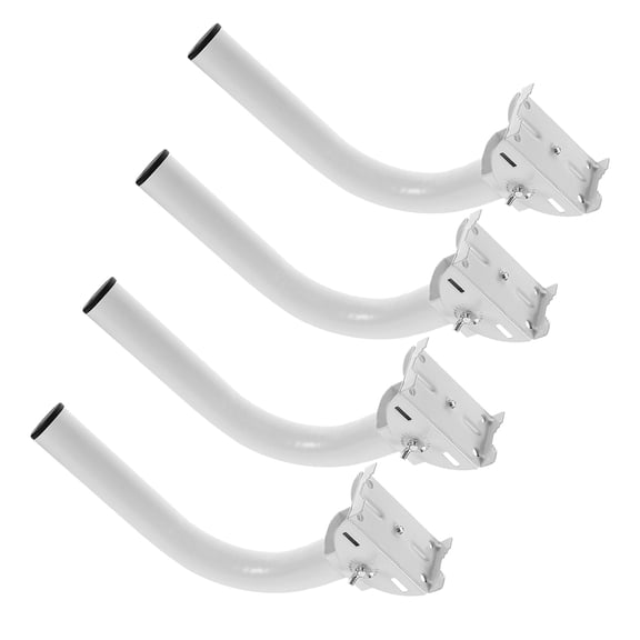 ETHZZLE 4Pcs J Pole Mount Antenna Bracket Stainless Steel Wall Mount for Outdoor Use