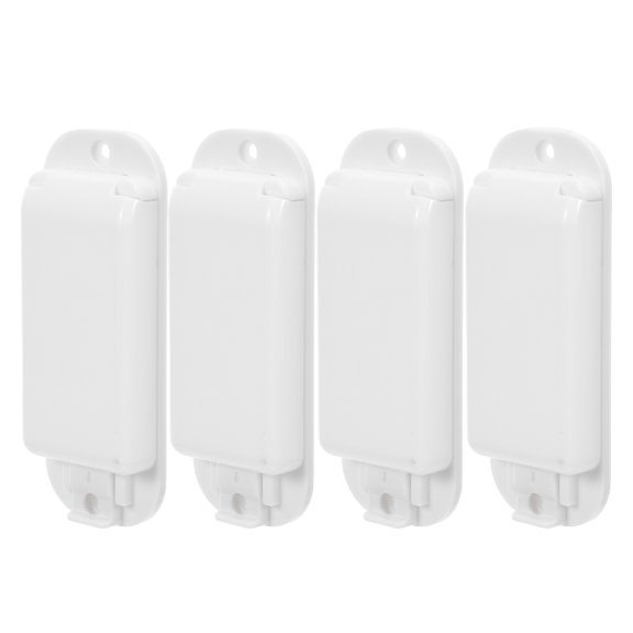 ETHZZLE 4Pcs White Plastic Light Switch Cover Protector for Home Safety and Childproof Toggle Switch Guard