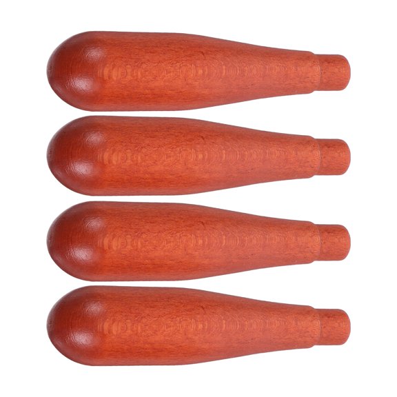 ETHZZLE 4Pcs Wooden Teapot Handle Replacement Ergonomic Grip Heat Resistant for Home Use