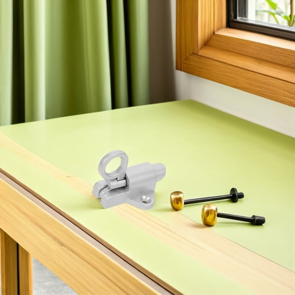 ETHZZLE 4pcs Gate Spring Self-Closing Latches - Spring Door Window Lock - Automatic Security Slam Latch for Window Shed Gate Toilet Bedrooms, with Screws