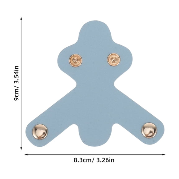 ETHZZLE 4Pcs Assorted Color PU Stethoscope Name Tags Secure Work Accessories for Medical Staff