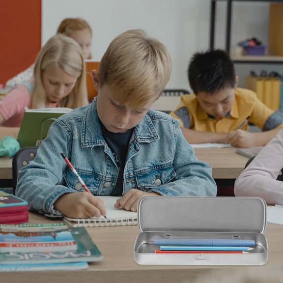 ETHZZLE Tinplate Stationery Case with Build and Simple Design for Daily Use