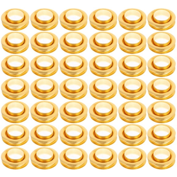 ETHZZLE 50 Sets Eyelets Grommets for DIY Projects in Golden Copper for Handyman Use