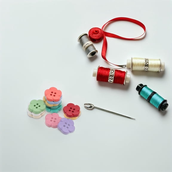 ETHZZLE 50Pcs Colorful Flower Shaped Buttons Plastic 4-Hole Baby Clothes Sewing Buttons for Scrapbook Cardigans Sweaters and DIY Floral Projects