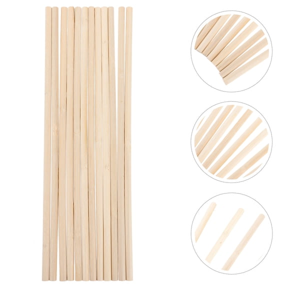 ETHZZLE 50Pcs Flower Trellis for Climbing Plants Natural Style Bamboo Khaki 40X1CM