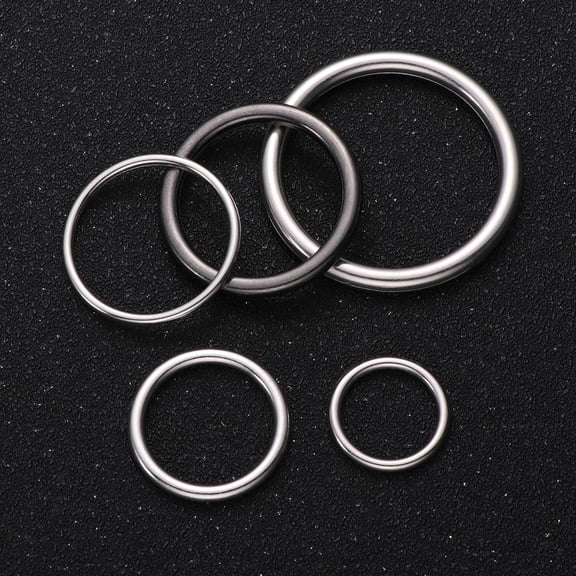 ETHZZLE 50pcs DIY Jewelry Craft Closed Rings for Creating Basic Metal